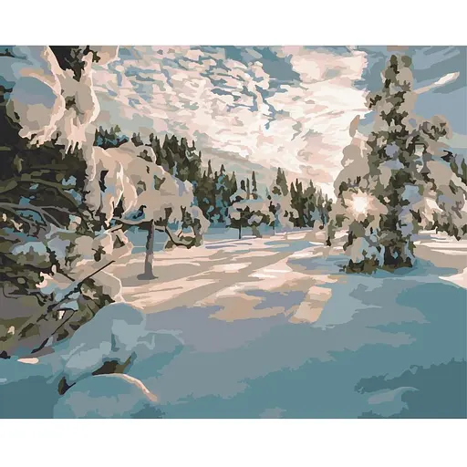 Картина за номерами ArtCraft Зимовий ранок 10586-AC 40х50 см