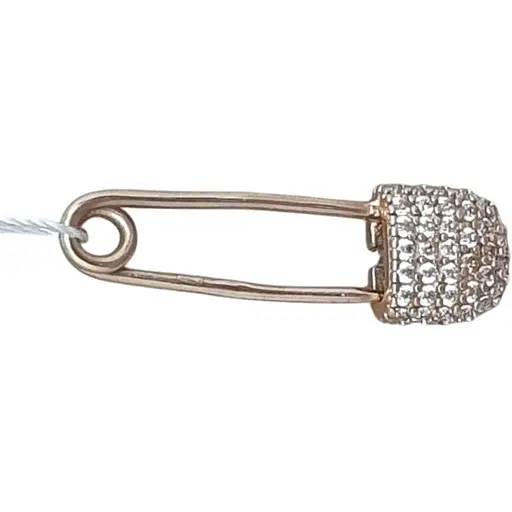 Золотая брошь-булавка Империя золота с фианитами. Артикул БШ1362И