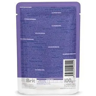 Набор влажных кормов Brit Premium Cat Pouch Семейная тарелка для кошек ассорти из 4 вкусов 12 шт. х 100 г - фото 4