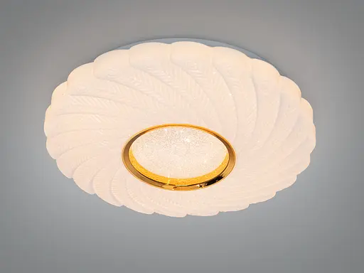 Люстра стельова LED Diasha біла золото 34 Вт 6 м² - фото 3