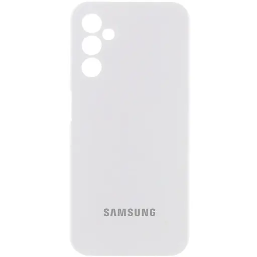 Чохол Lakshmi Silicone Cover Full Camera AA with logo для Samsung Galaxy A35 Білий/White