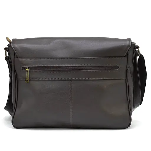 Кожаная мужская сумка через плечо TARWA 37х27х11 см sum0025706 - фото 4