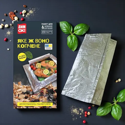 Пакет для копчення та запікання з вільховою щепою «ДимОк!» для духовки, гриля та мангала - фото 5