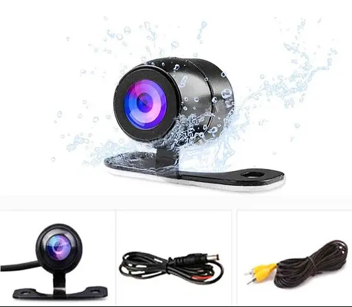 Автомобильная камера заднего вида с активной разметкой линиями крепления «бабочка» на автомобиль IP68 Черный - фото 5