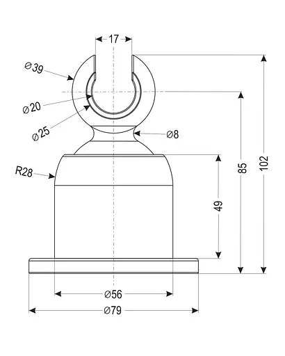 Тримач душової лійки Imprese S033 carton Хром - фото 2