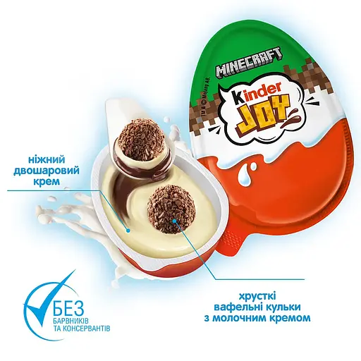 Набір Kinder Joy 20 шт  Кіндер Minecraft Майнкрафт по 20 г  duplication - фото 3