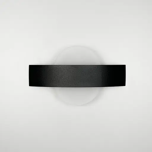 Чорне бра з овальним розсіювачем Line F Арт. W 206 - 250*130 BK - фото 6