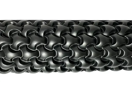 Масажний ролик EasyFit Plexus 45 см Чорний (EF-3341-3-Bk) - фото 2