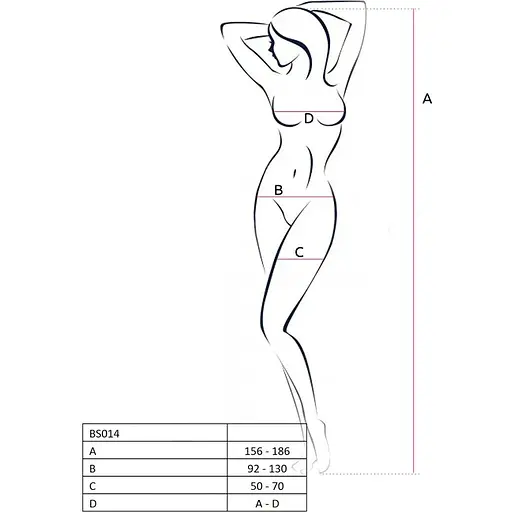 Бодистокинг Passion BS014 Red, комбинезон, большая сетка - фото 4