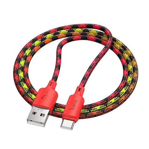 Кабель Hoco Type-C Meridian charging data cable X116 1 м 3A - фото 3