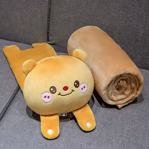 М’яка іграшка Звірятко, M18747, з пледиком, 2 заклепки (В асортименті) - фото 4