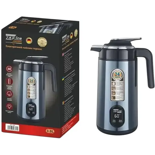 Электрочайник термос Zepline ZP-123-R 3л 2200 Вт