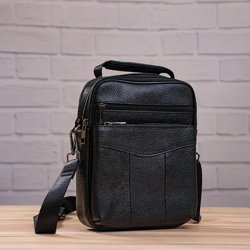 Кожаный мужской мессенджер Vintage 20х25,5х5,5 см sum0015058 - фото 8