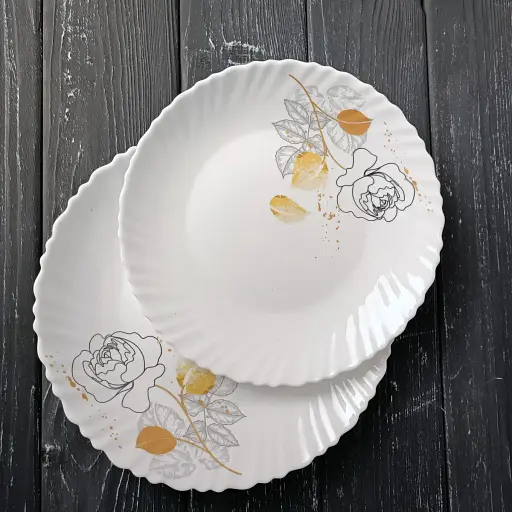  Тарілка обідня Vittora Wave Магічна краса V-220MG 22 см (136967) - фото 3