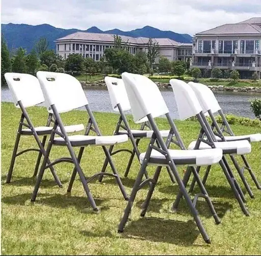 Крісла садові розкладні SpringFun 3шт набір садові стільці для відпочинку 120 кг Білий - фото 10