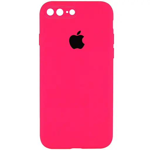 Чохол Epik Silicone Case Square Full Camera Protective AA для Apple iPhone 7 plus/8 plus 5.5 Рожевий/Barbie pink