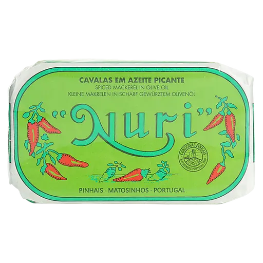 Скумбрия Nuri Pinhais в оливковом масле пикантная, 125 г