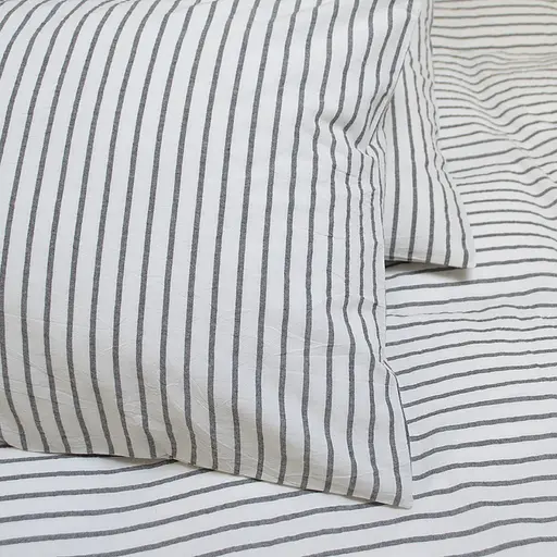 Простыня с наволочками Lotus Home Timeless 240х260 см антрацит (svt-2000022350327) - фото 3