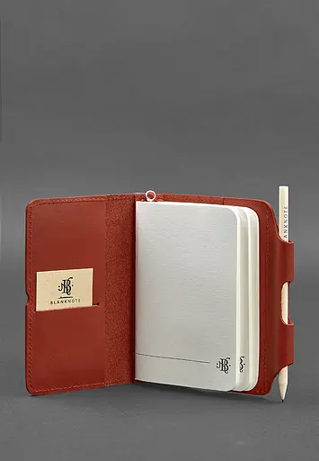 Жіночий шкіряний блокнот (Софт-бук) 3.0 кораловий - фото 4