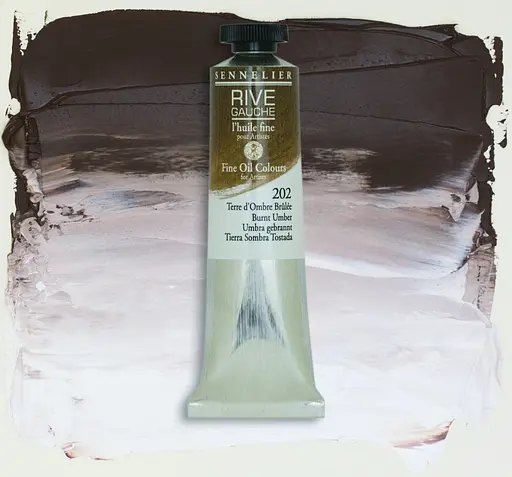 Масляная краска Rive gauche 40 мл, Умбра жженая (Burnt Umber) - фото 2