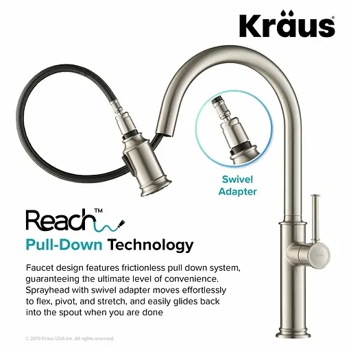 Змішувач для кухні Kraus Sellette KPF-1680SFS Нержавіюча сталь - фото 10