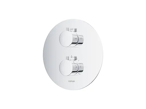 Душова система прихованого монтажу Corsan Lugo хром + BOX з термостатом Z03TCH, Хром - фото 3