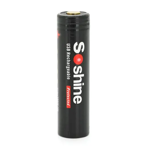 Аккумулятор Soshine 18650 Li-Ion USB-3.7-2600 microUSB 2.5A 2600mAh