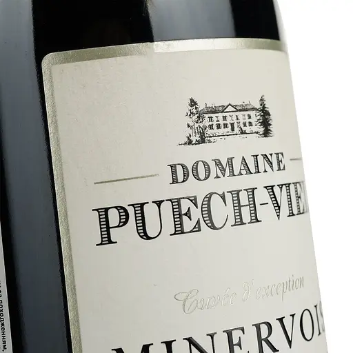 Вино Domaine Puech-Viel Rouge 2021 AOP Minervois, червоне, сухе, 0,75 л - фото 5