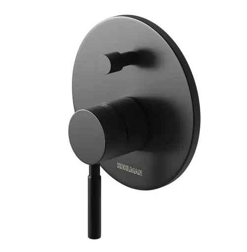 Душова система прихованного монтажу Kohlman Roxin Black + Box прихованого монтажу QW210RBR30, Чорний матовий - фото 7