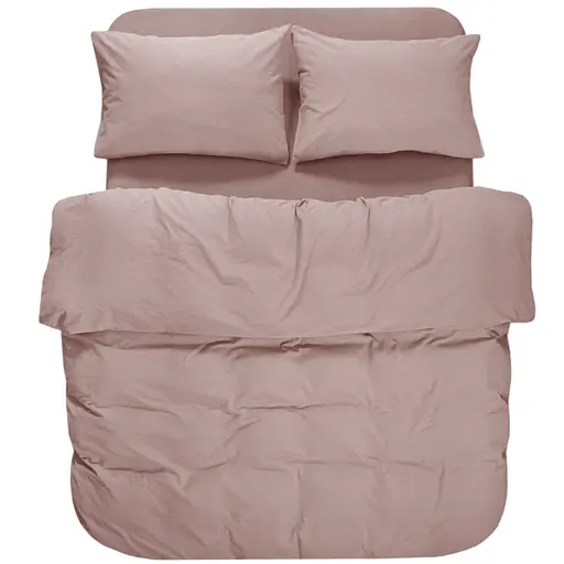 Постільна білизна Lotus Home Washed cotton Kansas пудровий євро (svt-2000022350044)