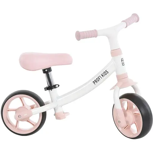 Біговел MBB 1040 Pink, біло-рожевий, сталева рама, EVA-колеса 10, для дітей 2-5 років