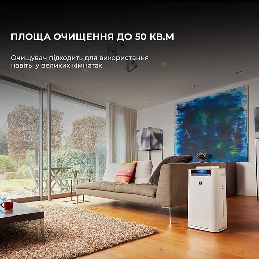 Воздухоочиститель с функцией увлажнения Sharp KC-G60EUW - фото 4