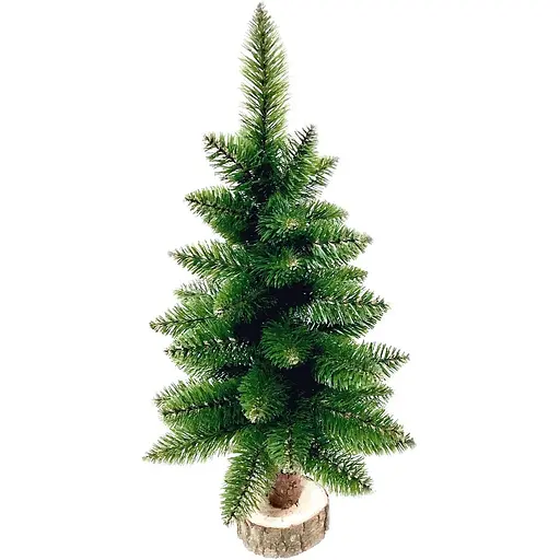 Ялинка штучна Hvoya Elegant настільна 65 см на пеньочку зелена