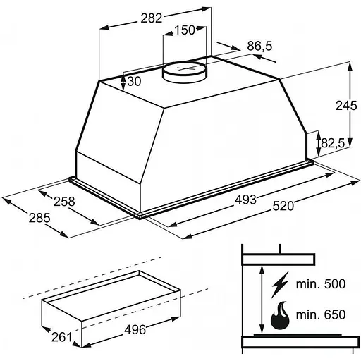 Вытяжка встроенная Electrolux LFG525S [142633] - фото 4