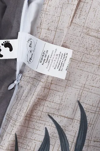 Комплект постільної білизни Moon&Star сімейний 143х210х2 наволочки 2х40х60 Flowers Gray Бязь Gold Люкс - фото 8