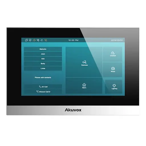 Видеодомофон 7” Akuvox C313N Silver SIP Linux (87-00061)