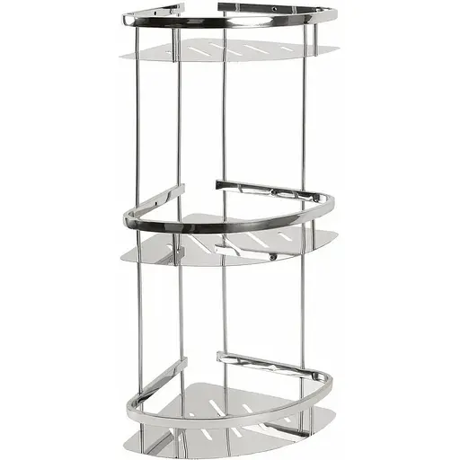 Поличка у ванну на 3 яруси Platinum 57 RY (9714-3) Нержавіюча сталь - фото 1