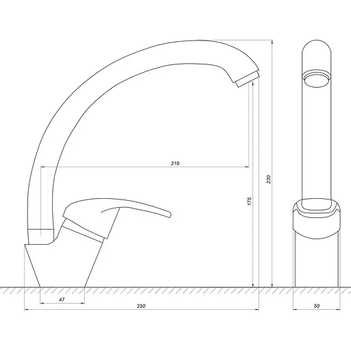 Змішувач для кухні Globus Lux Caprice GLCA-0203S - фото 4