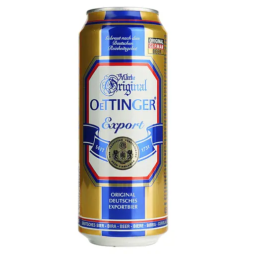Пиво Oettinger Export світле 5.4% 0.5 л з/б (910700)
