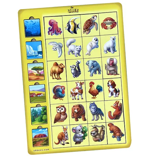 Деревянный детский сортер "Ассоциации животные" Ubumblebees (ПСД300) PSD300 - фото 1