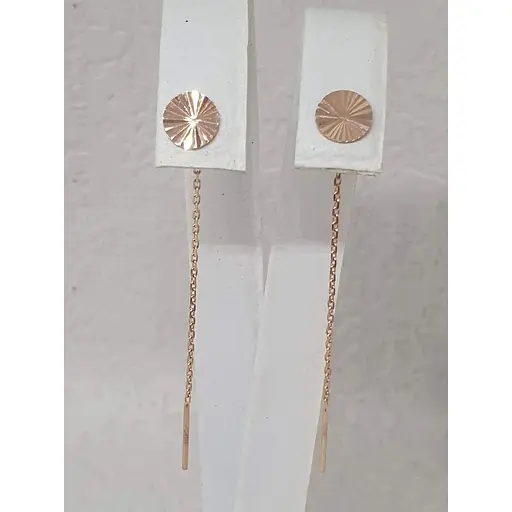 Золоті сережки-протяжки Favoritum. 210100_А - фото 3