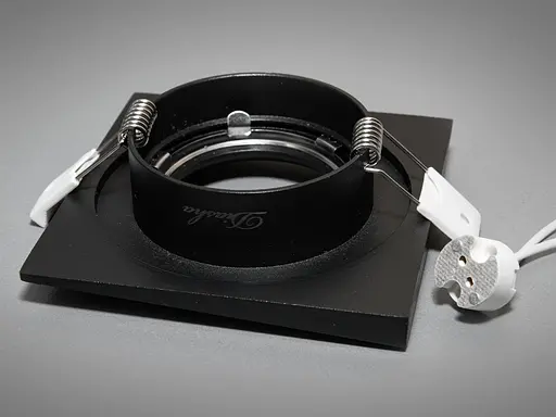 Чорний точковий врізний світильник серія "Аluminium" - фото 4