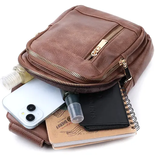 Слинг сумка для женщин Vintage из экокожи 18.5х29х8 см sum0026963 - фото 8