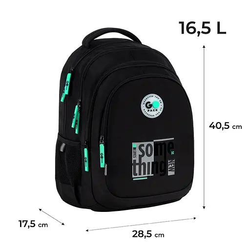 Рюкзак GoPack Teens 162M-4 Черный (GO26-162M-4) - фото 2