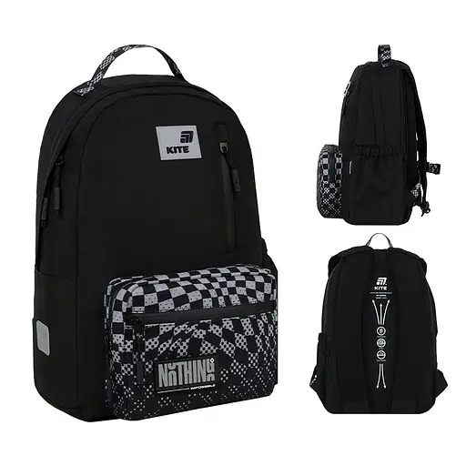 Рюкзак Kite Education teens 949M Nothing Impossible Чорний (K26-949M-2) - фото 2