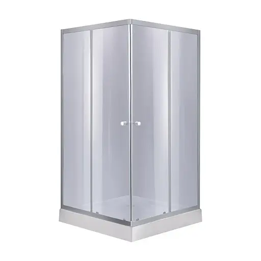 Душевая кабина Lidz Wawel SC90x90.SAT.LOW.GR, стекло тонированное 4 мм + поддон Mazur - фото 1