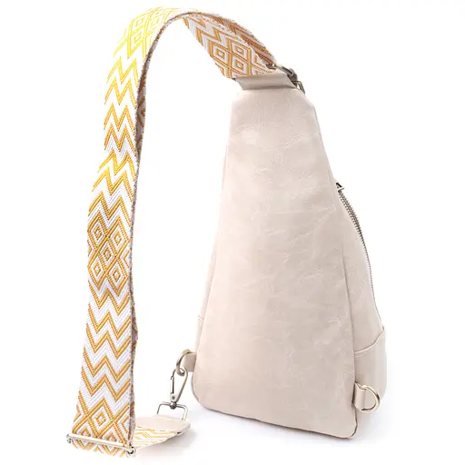 Женская сумка Vintage из экокожи с акцентом на текстильную лямку 18х33х10 см sum0026936 - фото 2