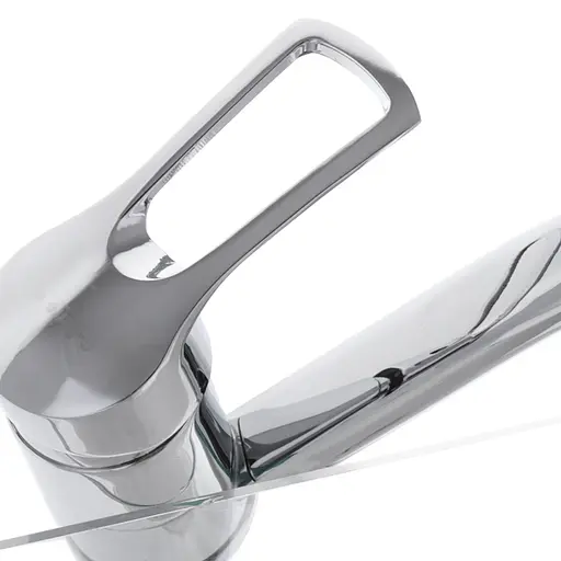 Змішувач для умивальника G-Ferro Hansberg 004-Z (вилив 15 см) GF0026, Хром - фото 2