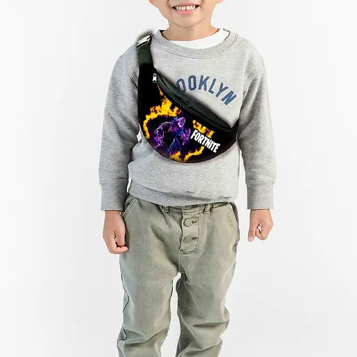 Набір дитячий Fortnite рюкзак 36х27см сумка-бананка, кружка з принтом для хлопчика (01600) - фото 3