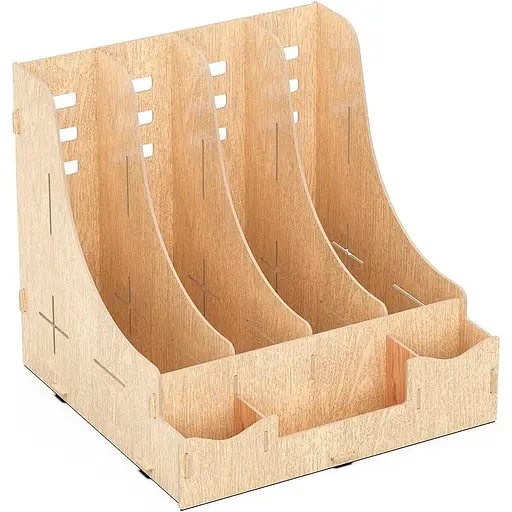 Тримач для документів Lesfit, дерев'яна система зберігання, офісний органайзер